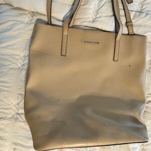 Michael Kors Beige Leather Tote